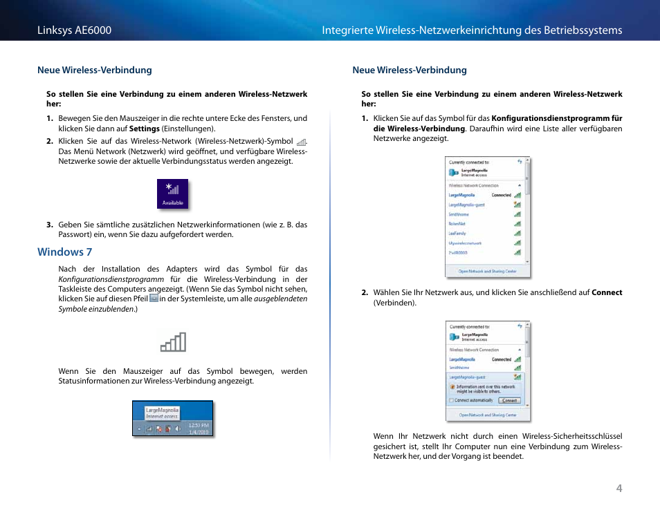 Windows 7“﻿auf﻿seite﻿4 | Linksys AE6000 User Manual | Page 62 / 364