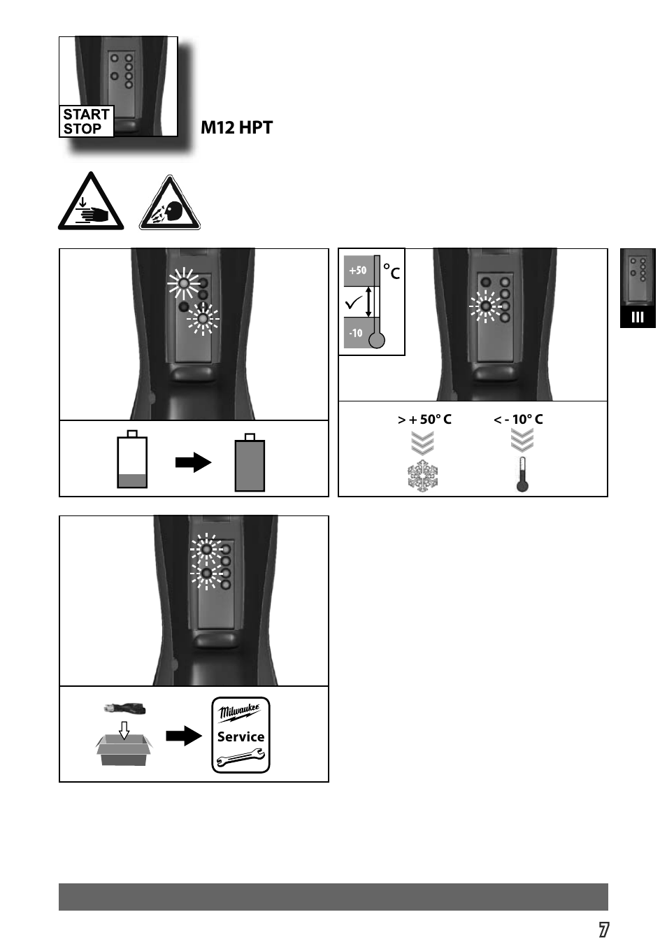 7m12 hpt | Milwaukee M18 HPT User Manual | Page 10 / 101