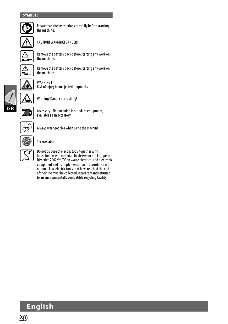 English | Milwaukee M18 HPT User Manual | Page 23 / 101