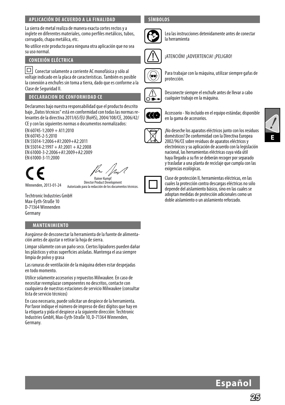 Deutsch, Español | Milwaukee MCS 66 User Manual | Page 27 / 94