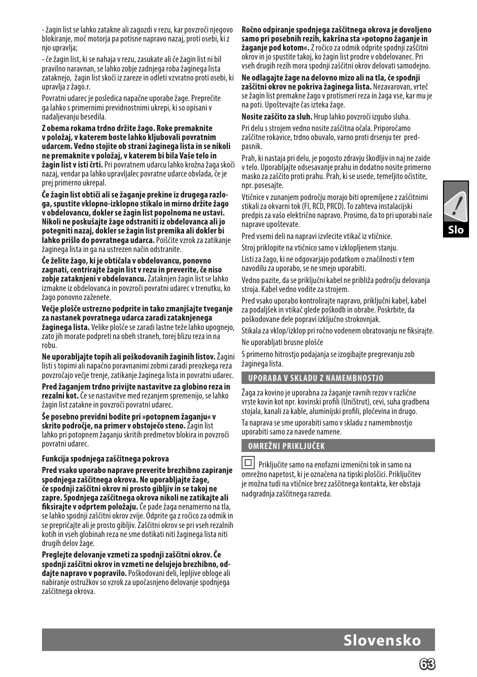 Deutsch, Slovensko | Milwaukee MCS 66 User Manual | Page 65 / 94