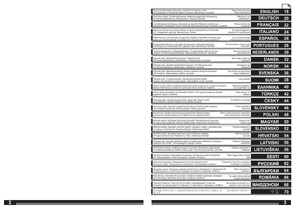 Slovensko 52, 70 македонски | Milwaukee CS 55 User Manual | Page 2 / 37