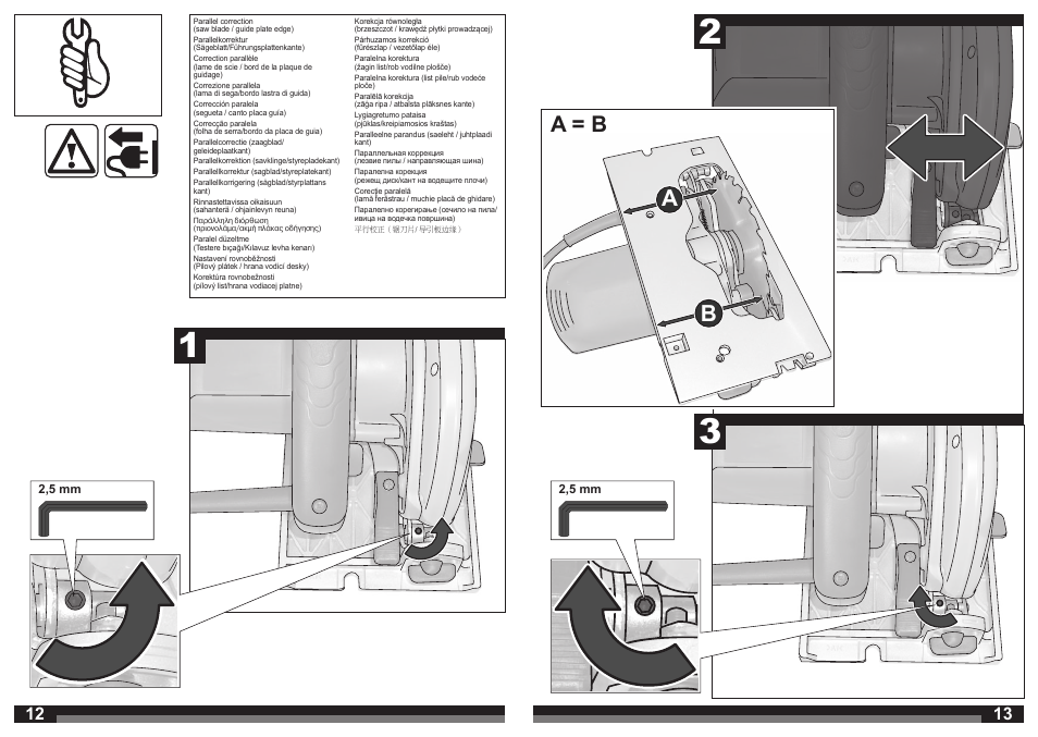 Ab a = b | Milwaukee CS 55 User Manual | Page 7 / 37