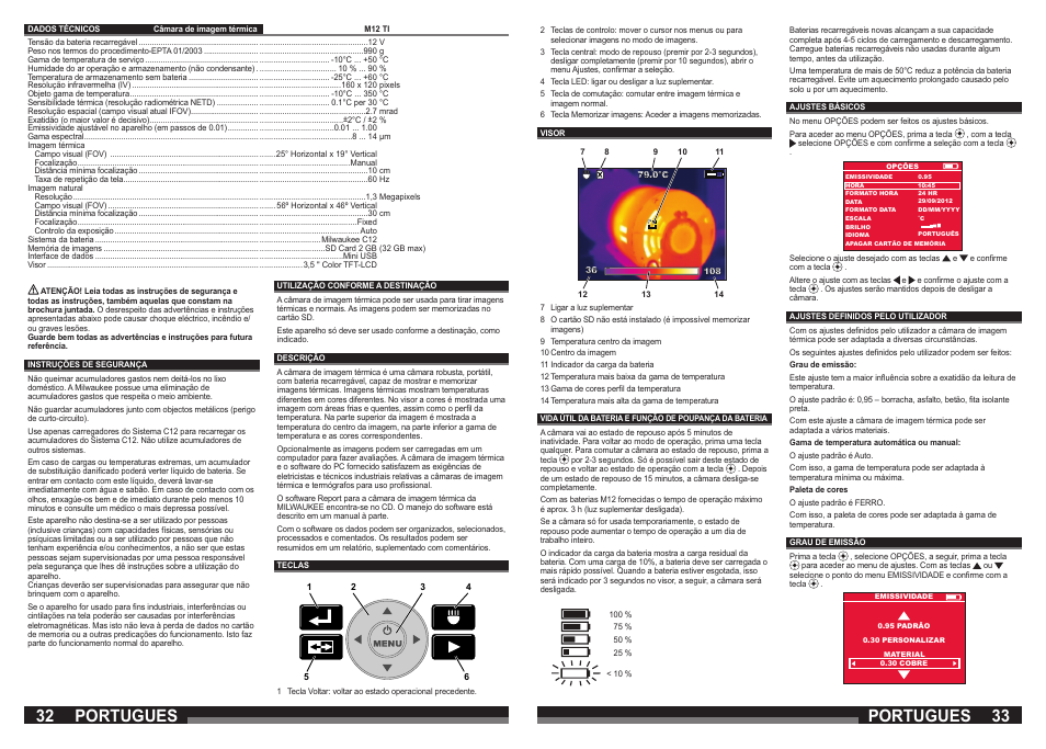 Portugues | Milwaukee M12 TI User Manual | Page 17 / 61