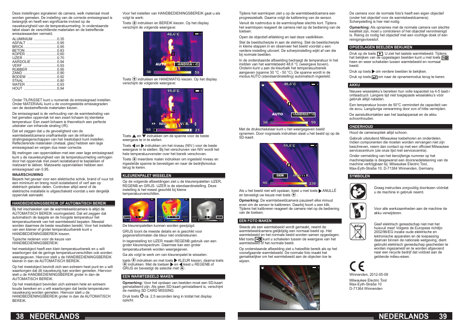 38 39 nederlands nederlands | Milwaukee M12 TI User Manual | Page 20 / 61