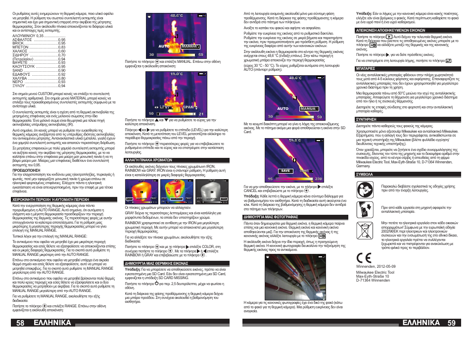 58 59 åëëçnéêá åëëçnéêá | Milwaukee M12 TI User Manual | Page 30 / 61