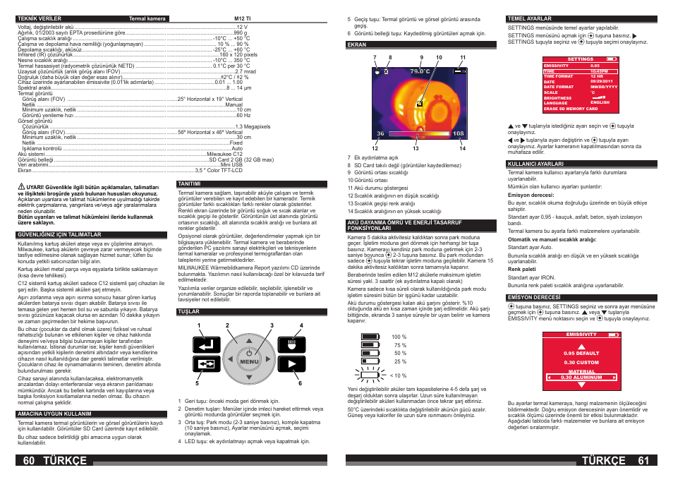 Türkçe | Milwaukee M12 TI User Manual | Page 31 / 61