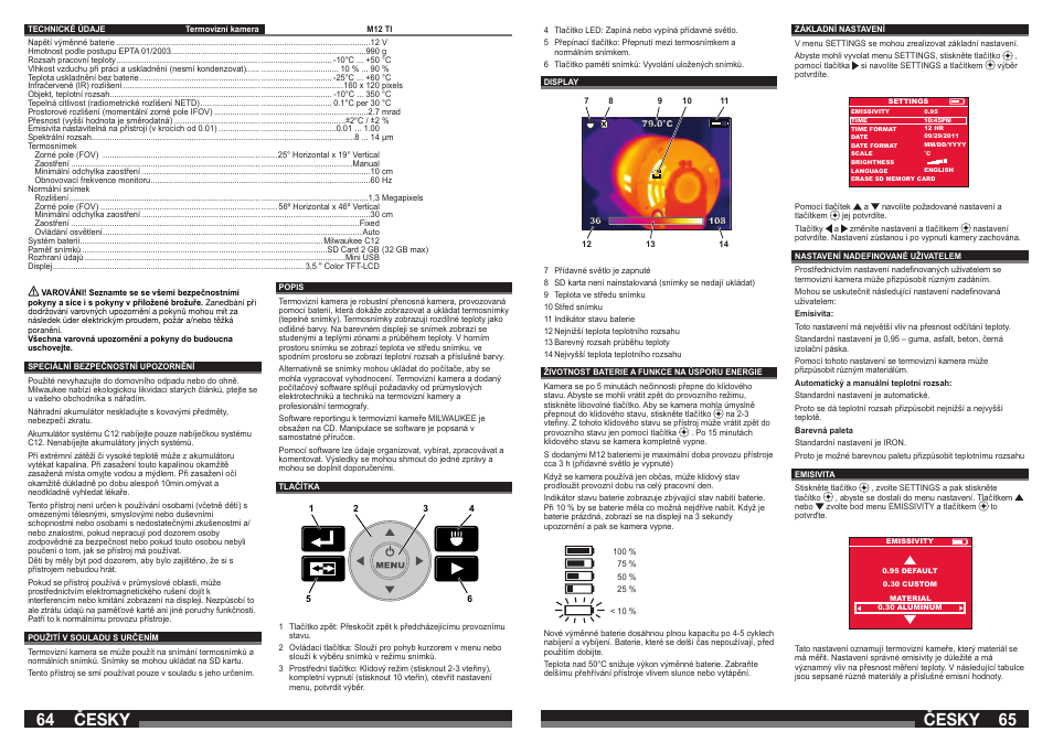 Česky | Milwaukee M12 TI User Manual | Page 33 / 61