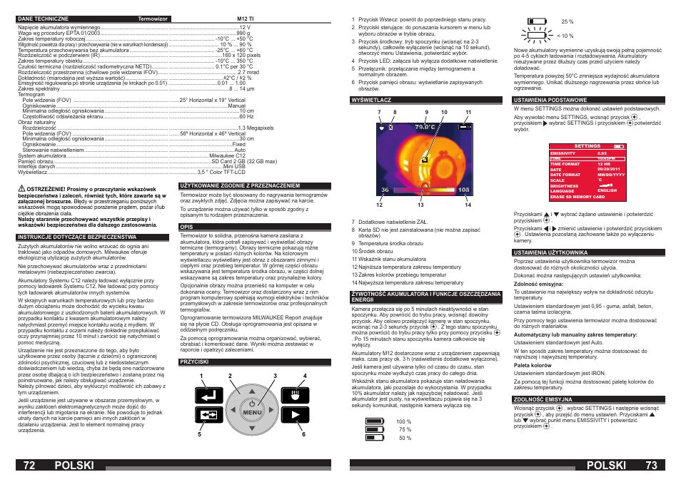 Polski | Milwaukee M12 TI User Manual | Page 37 / 61