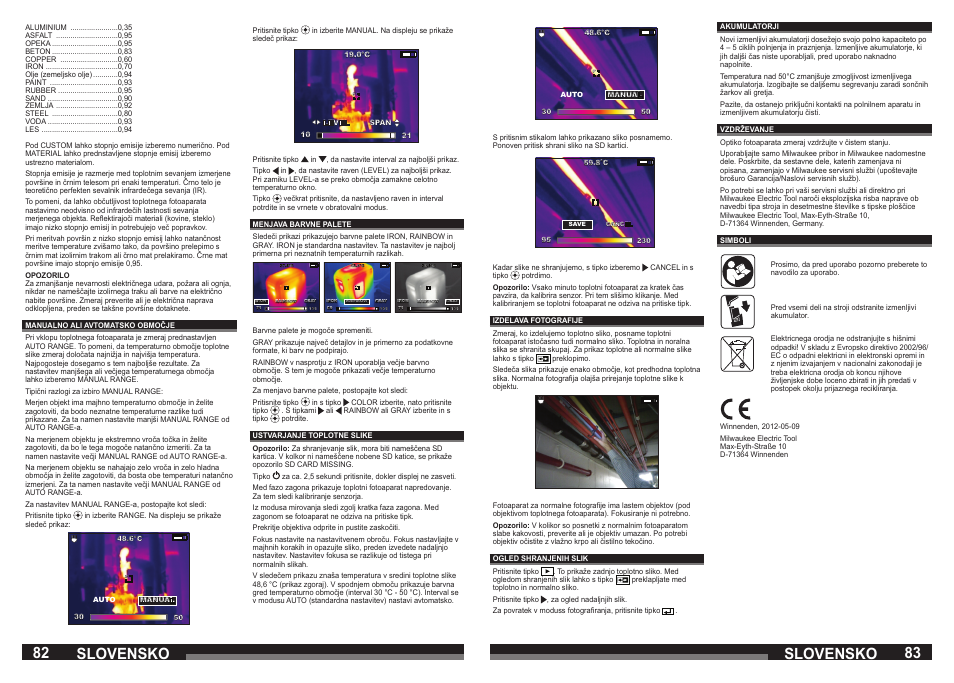 82 83 slovensko slovensko | Milwaukee M12 TI User Manual | Page 42 / 61