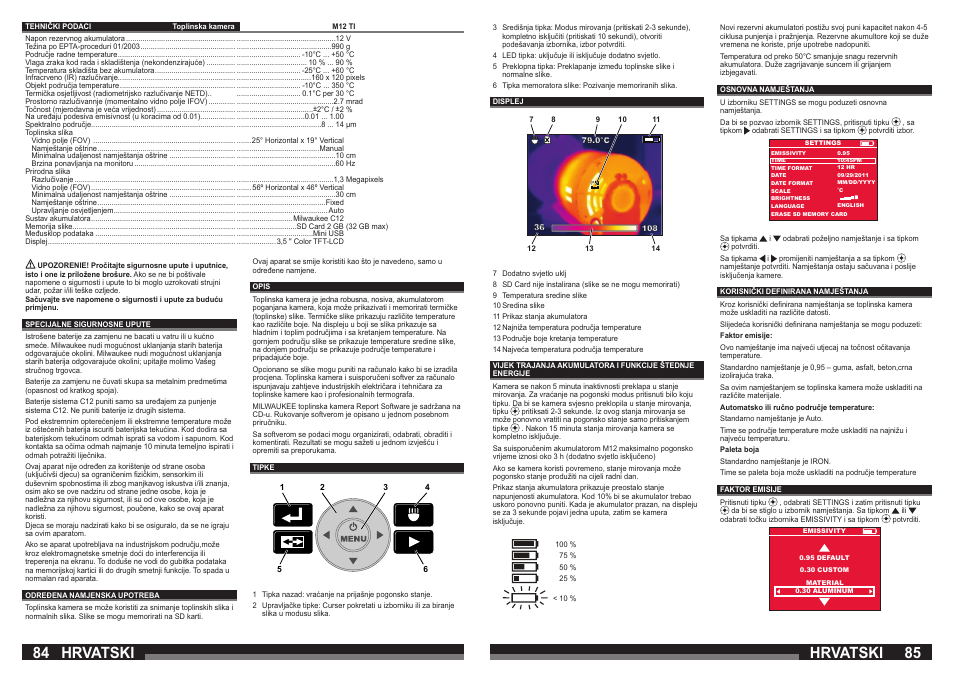 Hrvatski | Milwaukee M12 TI User Manual | Page 43 / 61