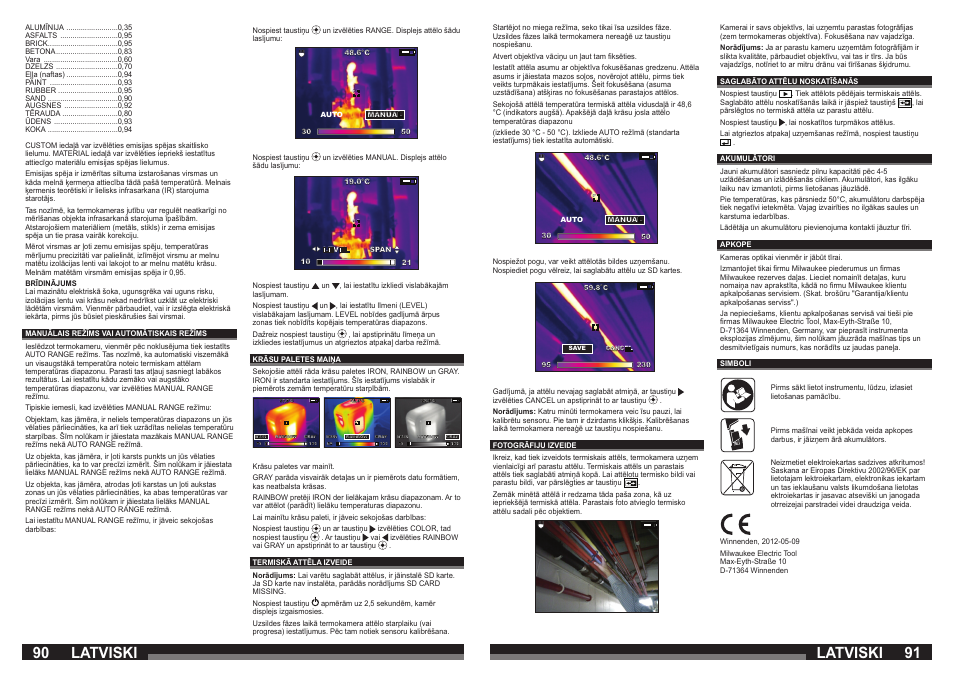 90 91 latviski latviski | Milwaukee M12 TI User Manual | Page 46 / 61