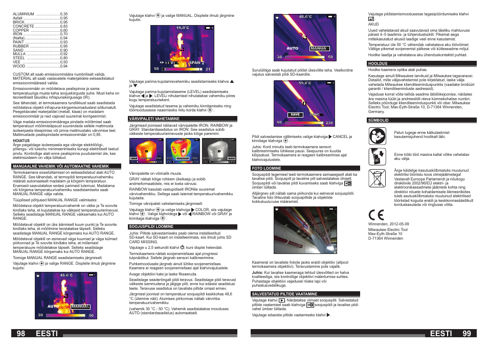 98 99 eesti eesti | Milwaukee M12 TI User Manual | Page 50 / 61