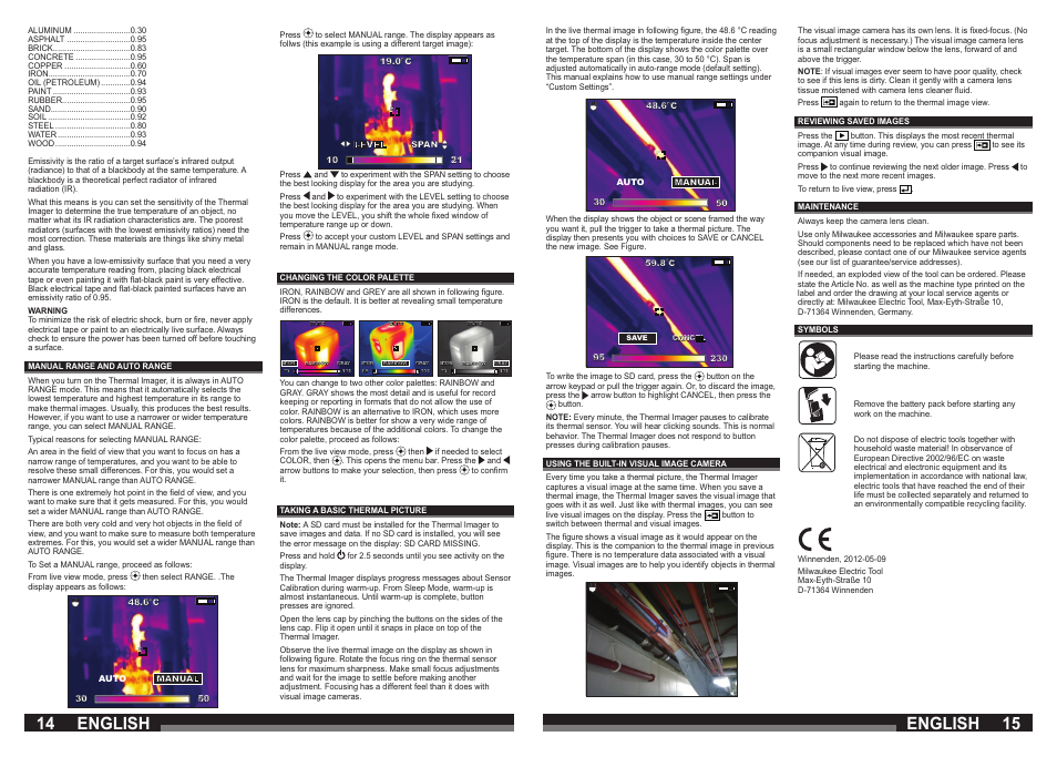 English | Milwaukee M12 TI User Manual | Page 8 / 61