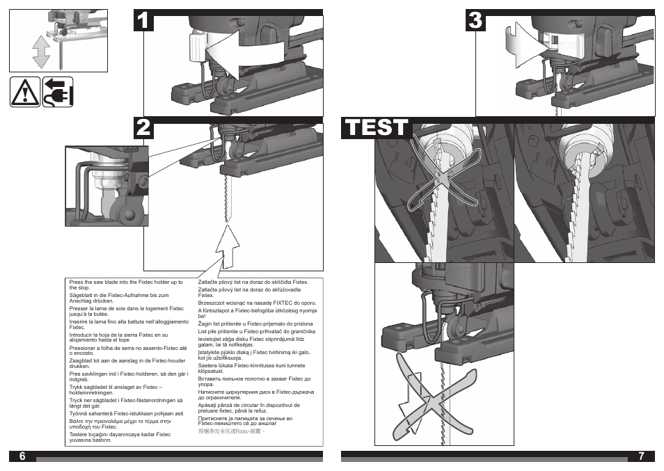 12 3 test | Milwaukee FSPE 110X User Manual | Page 4 / 39