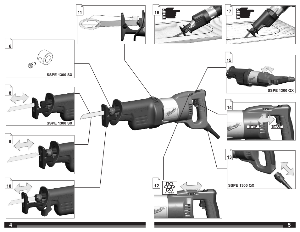 Milwaukee SSPE 1300 QX User Manual | Page 3 / 37