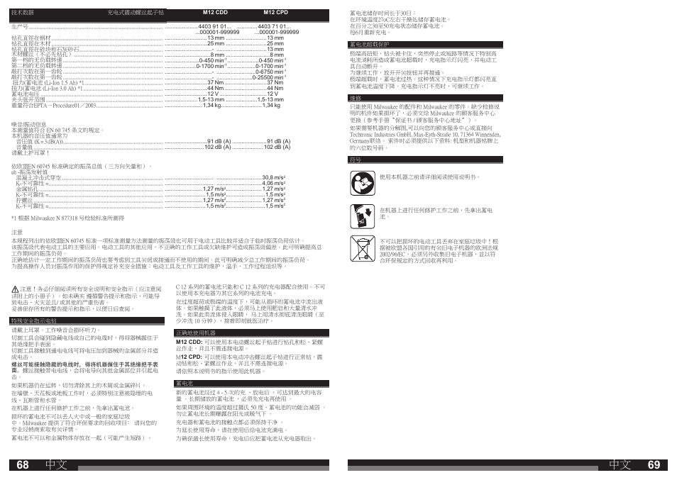 Milwaukee M12 CDD User Manual | Page 35 / 37