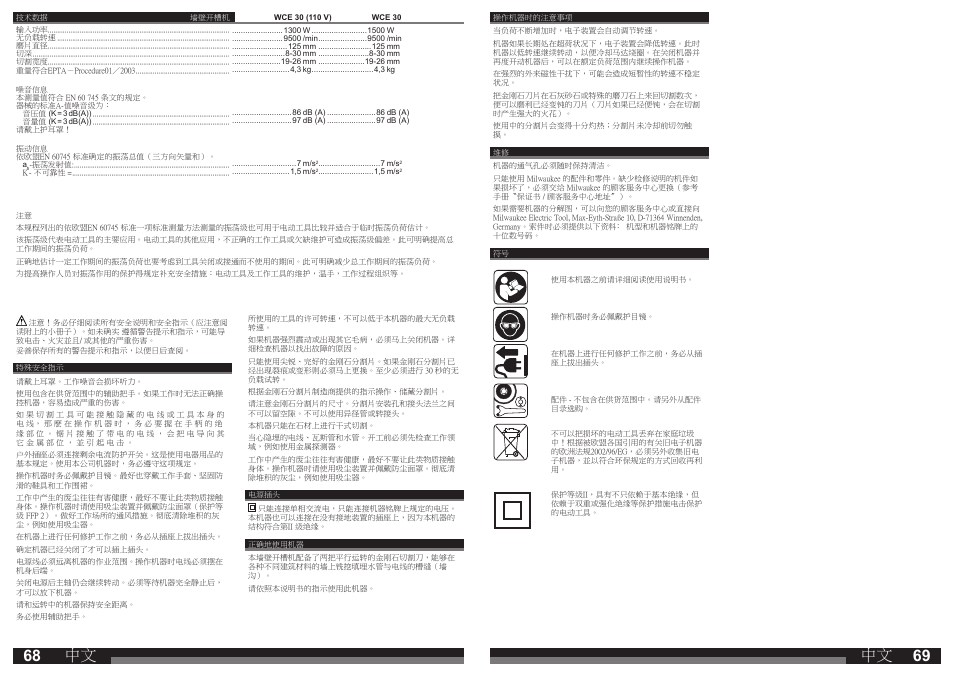 Milwaukee WCE 30 User Manual | Page 35 / 37