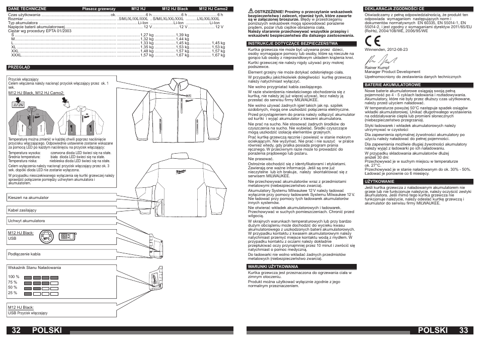 Polski | Milwaukee M12 HJ Camo2 User Manual | Page 17 / 29