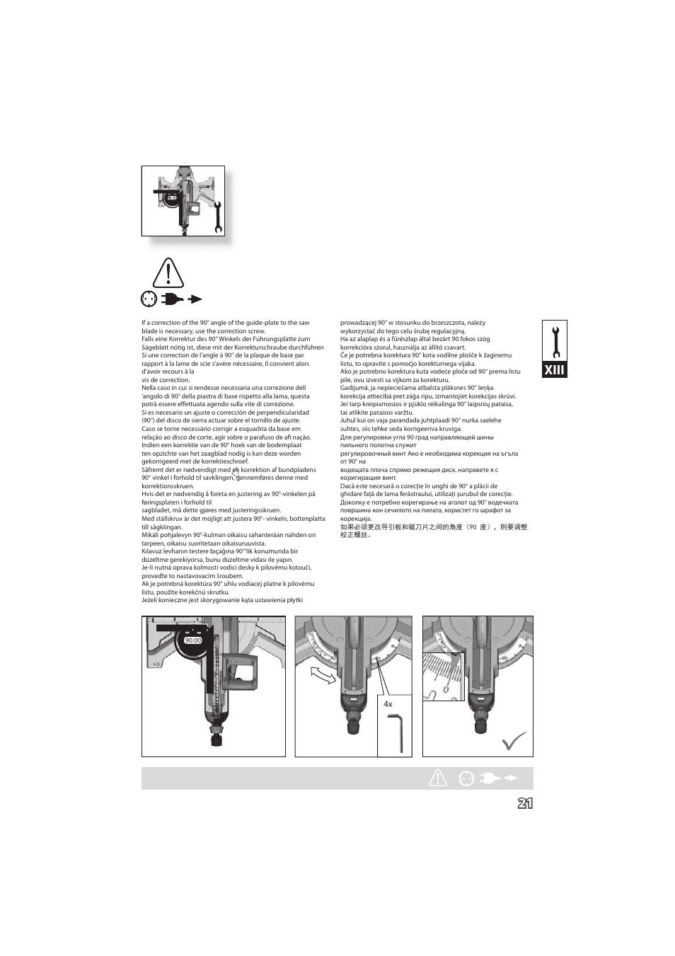 21 xiii | Milwaukee MS 304 DB User Manual | Page 24 / 79