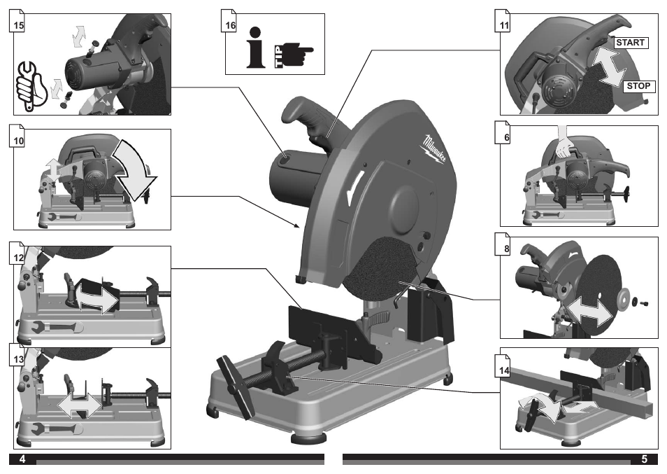 Milwaukee CHS 355 User Manual | Page 3 / 38