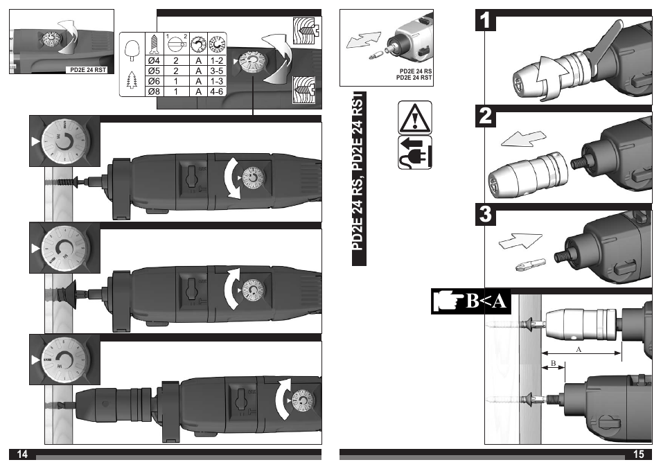 Milwaukee PD2E 24 RST User Manual | Page 8 / 25