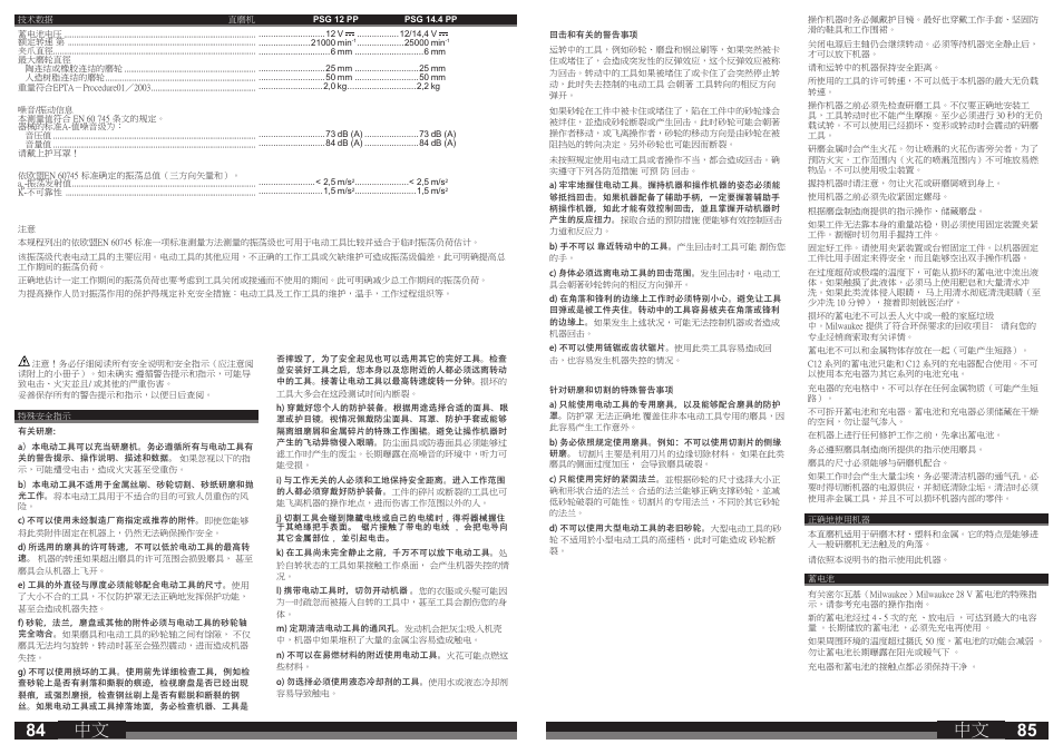 Milwaukee PSG14.4 POWER PLUS User Manual | Page 43 / 46