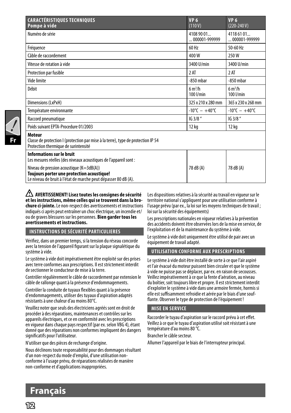 Deutsch, Français | Milwaukee VP 6 User Manual | Page 14 / 44