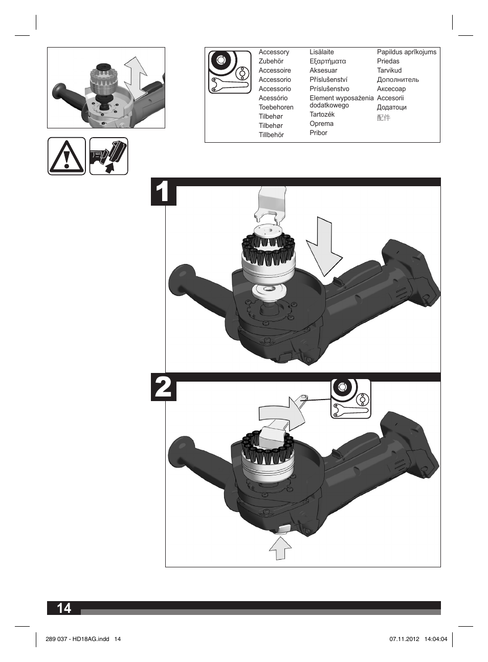 Milwaukee HD 18 AG User Manual | Page 14 / 100