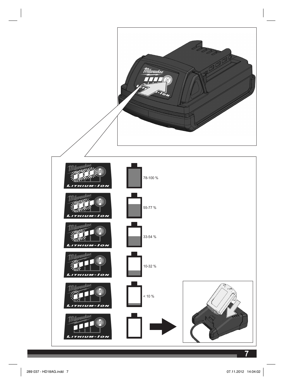 Milwaukee HD 18 AG User Manual | Page 7 / 100