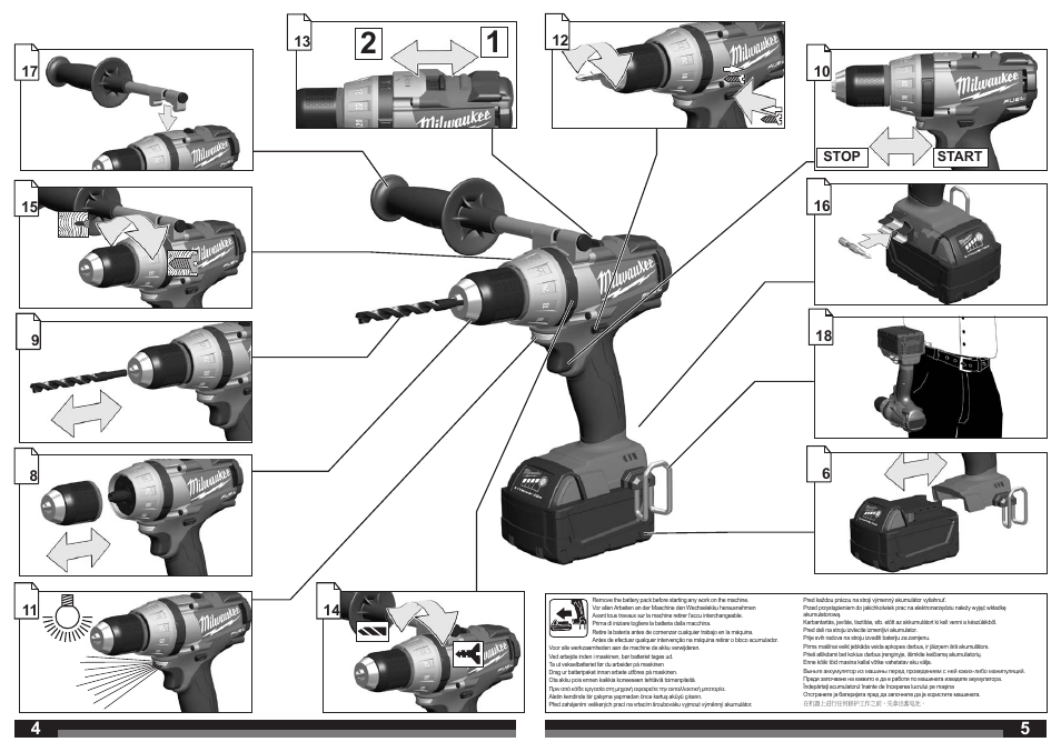 Milwaukee M18 CDD User Manual | Page 3 / 38