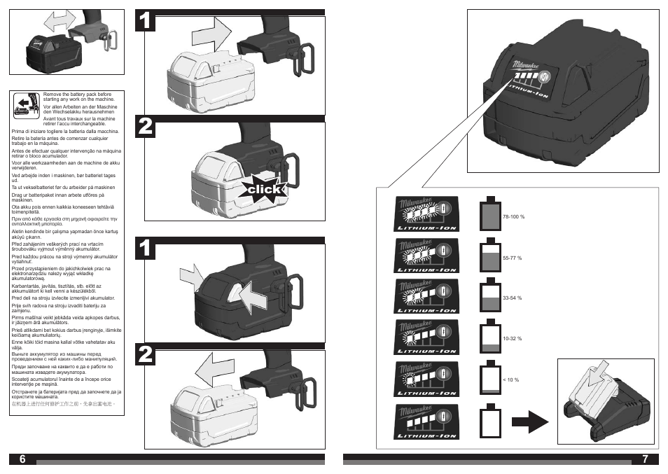 Click | Milwaukee M18 CDD User Manual | Page 4 / 38