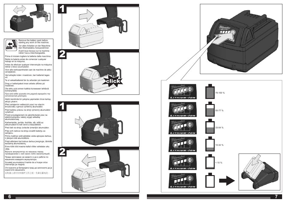 Click | Milwaukee C18 ID User Manual | Page 4 / 35