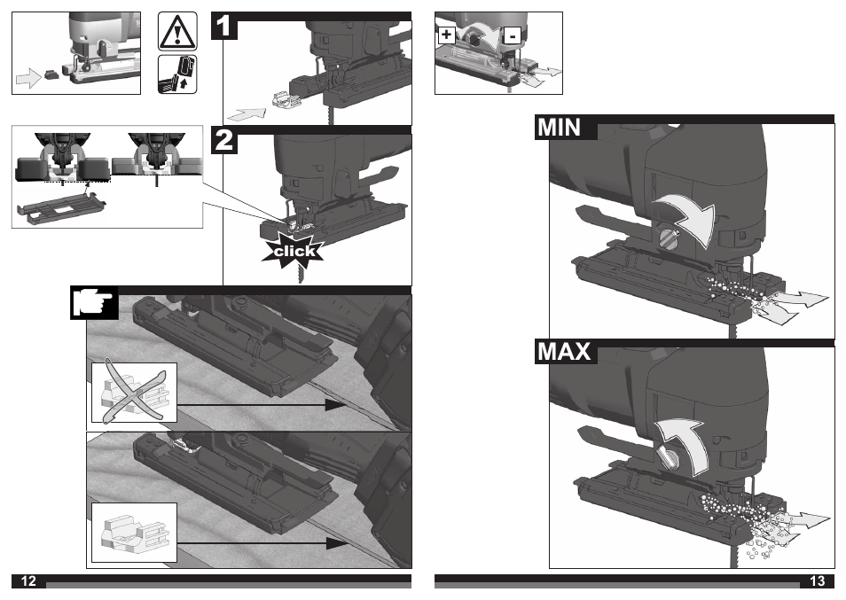 Min max | Milwaukee HD28 JSB User Manual | Page 7 / 43