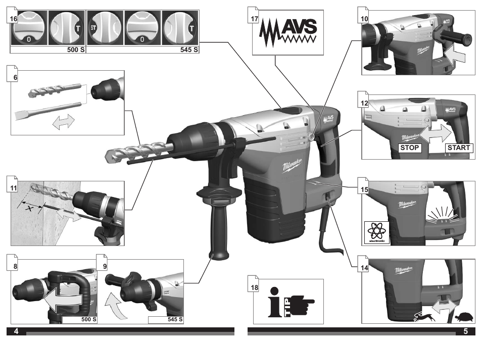 Milwaukee 500 S User Manual | Page 3 / 39