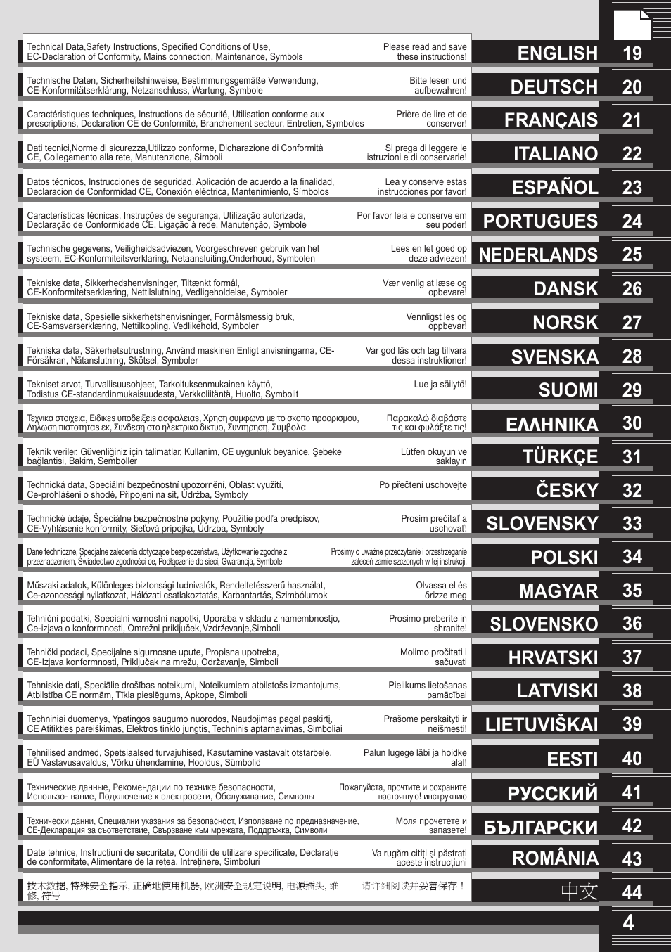 Slovensko 36 | Milwaukee AGV 23-230 User Manual | Page 2 / 43