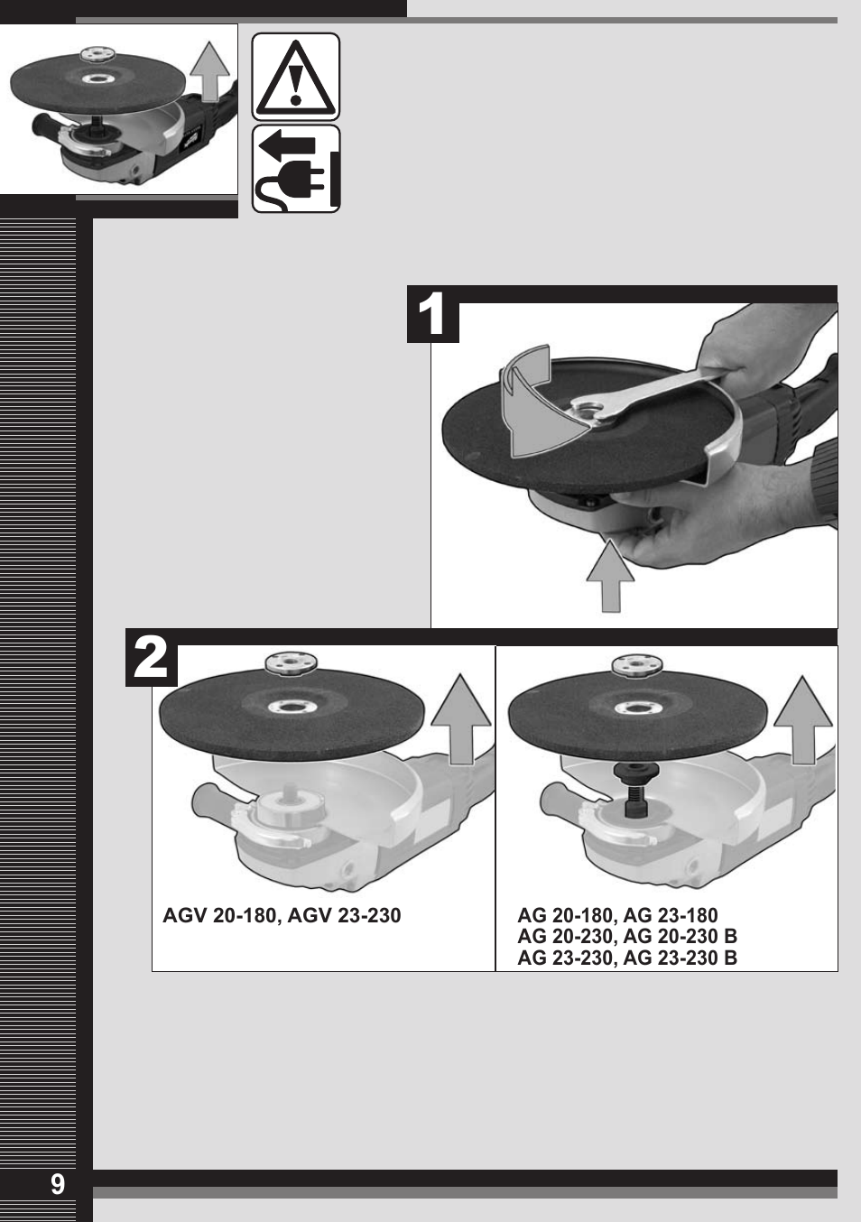 Milwaukee AGV 23-230 User Manual | Page 7 / 43