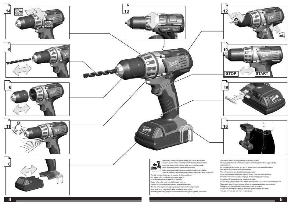Milwaukee C18 DD User Manual | Page 3 / 37