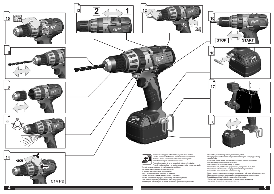 14 c14 pd | Milwaukee C14 PD User Manual | Page 3 / 37