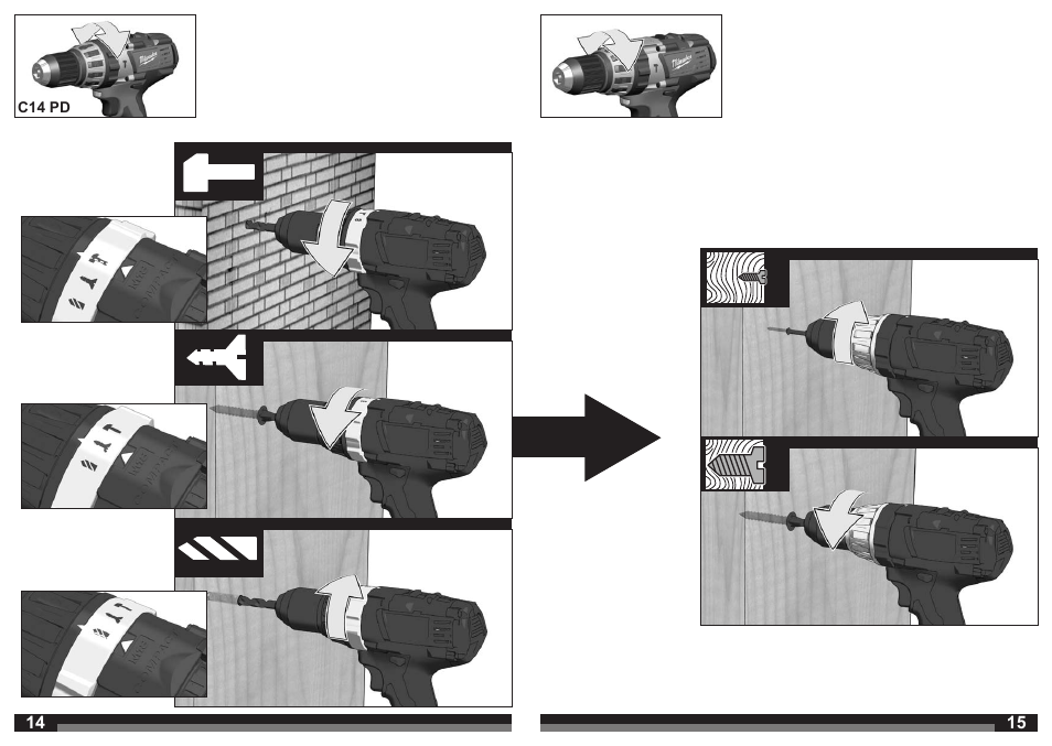 Milwaukee C14 PD User Manual | Page 8 / 37