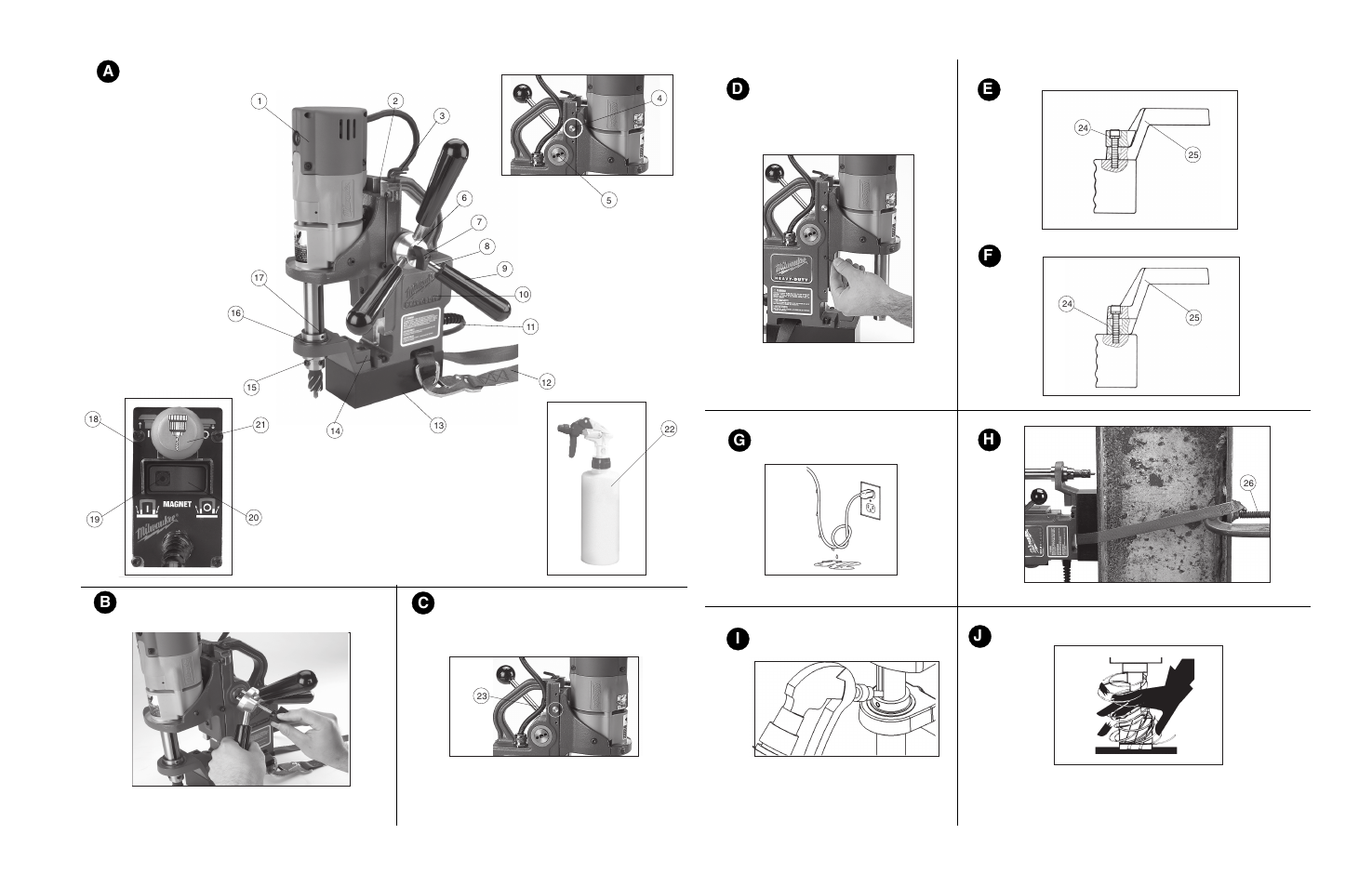 Ad b c | Milwaukee MDE 38 Compact User Manual | Page 2 / 54