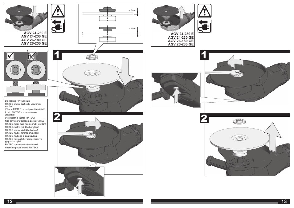 Milwaukee AGV 26-230 GE User Manual | Page 7 / 33