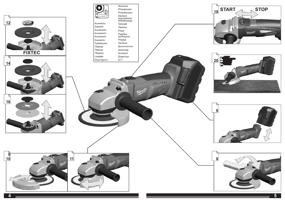 Milwaukee V 28 AG User Manual | Page 3 / 53