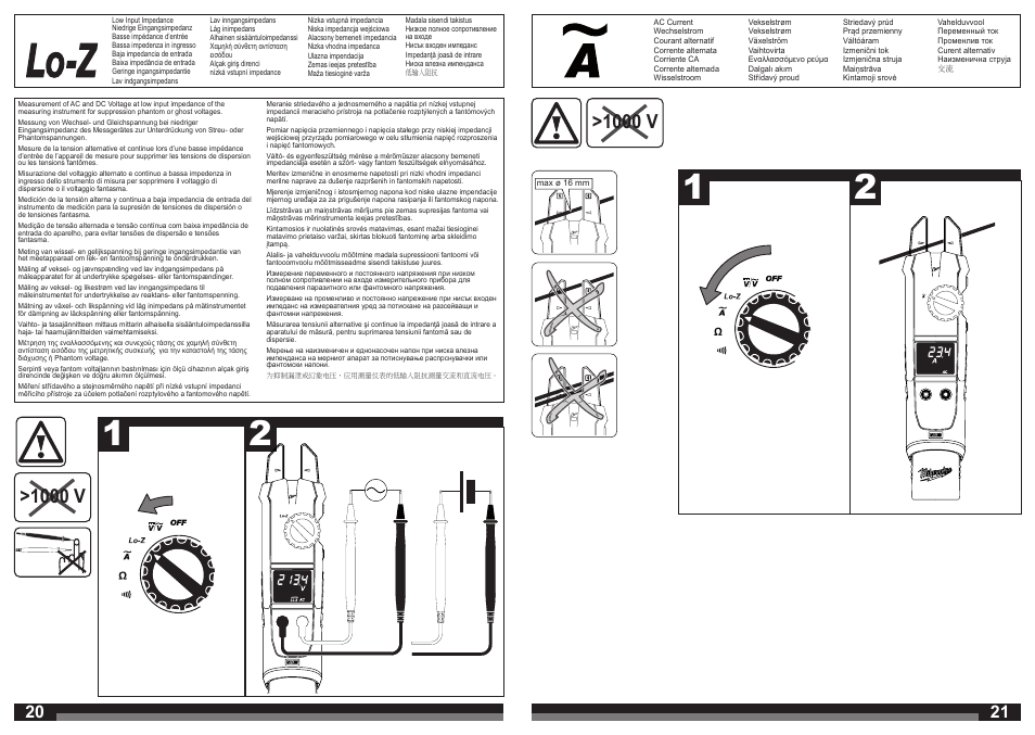 1000 v | Milwaukee C12 FM User Manual | Page 11 / 40