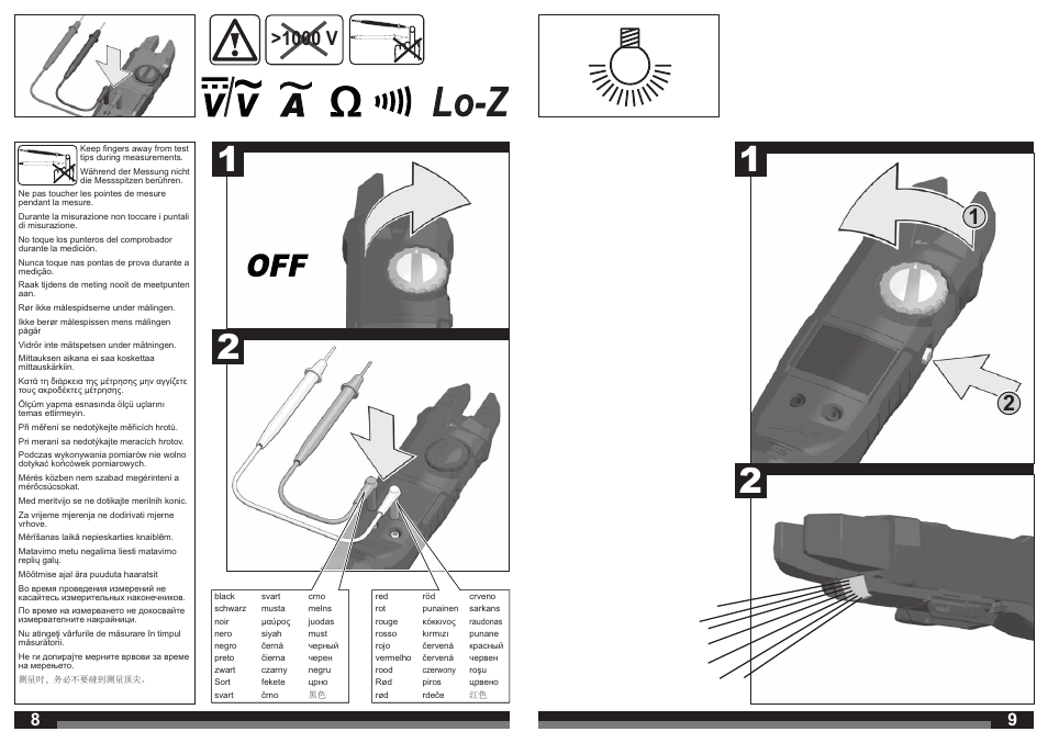 1000 v | Milwaukee C12 FM User Manual | Page 5 / 40