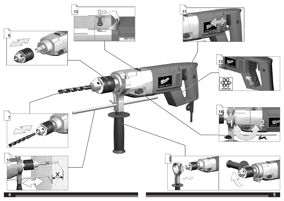 Milwaukee SB2-35 D User Manual | Page 3 / 23