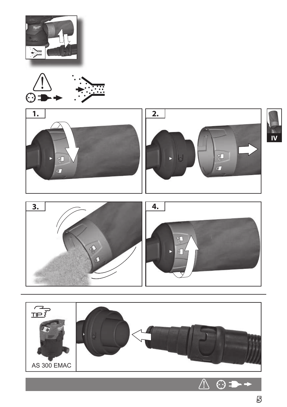 Milwaukee ROS 125 E User Manual | Page 7 / 62