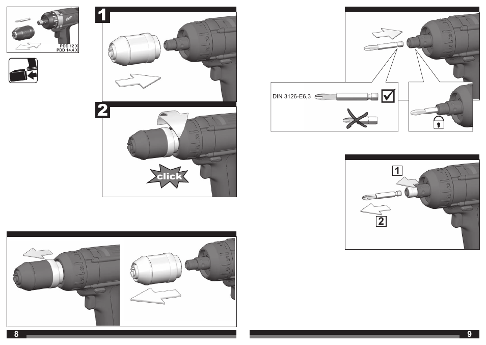 Milwaukee PDD 14.4X User Manual | Page 5 / 37