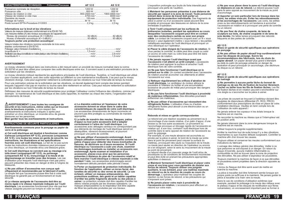 Français | Milwaukee AP 12 E User Manual | Page 10 / 47