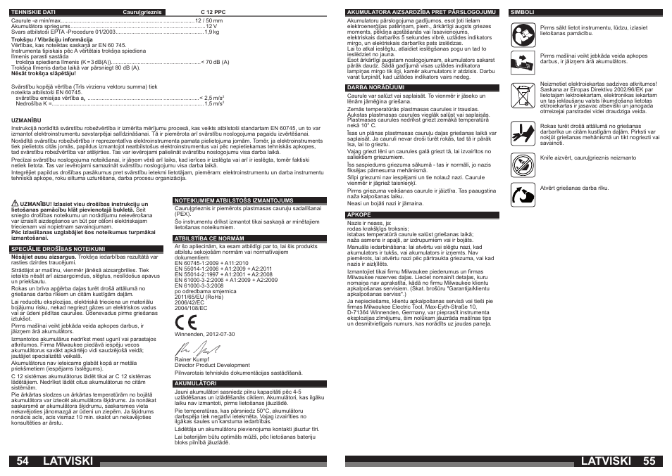 Latviski | Milwaukee C12 PPC (PEX) User Manual | Page 28 / 36